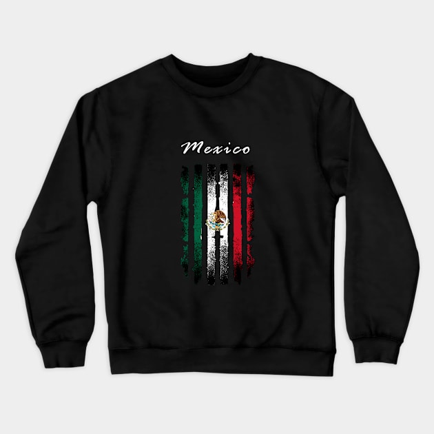 Mexico, Mejico, Mexican, Mexican American, Chicano, Orgullo Mejicano, Mejicano, Mexican pride, Mexican shirt, Bandera Mejicana, Mexican Flag, Mexican Colors, Mexican swag, Mexican design Crewneck Sweatshirt by Osmin-Laura